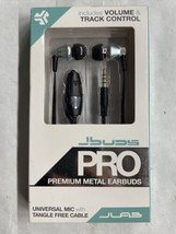 JLab JBuds Pro Wired Earbud Headphones Universal Mic Track &amp; Volume Cont... - £6.61 GBP