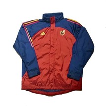 Men adidas Spain Windbreaker 2002 Football Maglia Maillot Soccer Rain Jacket - $67.02