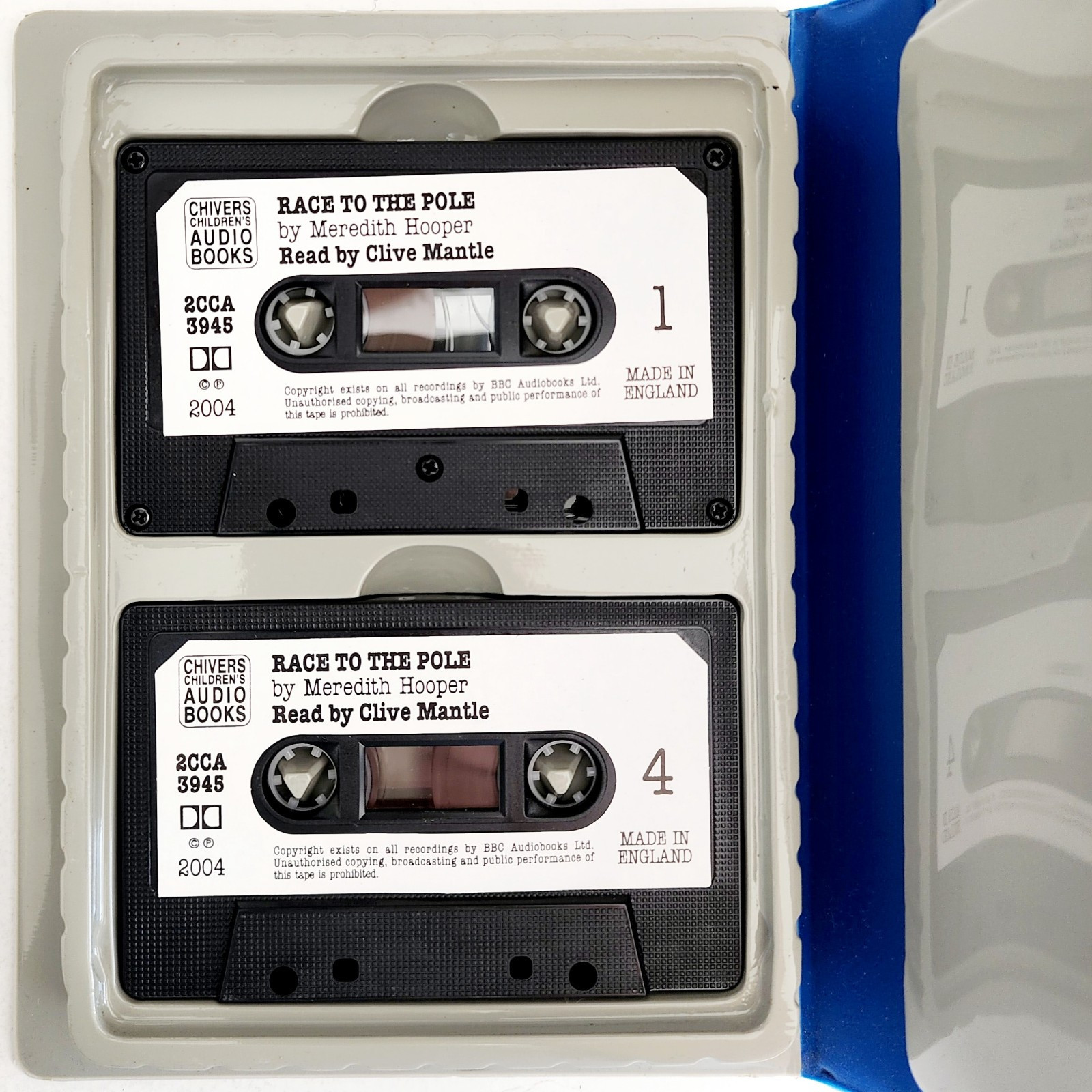 2004 Race To The Pole Audiobook 2 Cassettes Meredith Hooper Unabridged Mantle F4 Item image 3