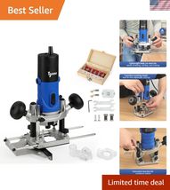 1.25HP AC Electric Plunge Woodworking Router Kit, 6 Variable Speed, Soft... - $128.70