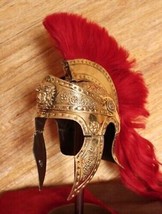 Elmo romano da cavaliere pretoriano medievale in acciaio con pennacchio... - £111.11 GBP