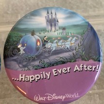 Walt Disney 2 Button Set WDW Happily Ever After Pins Cinderella Coach Re... - $18.55