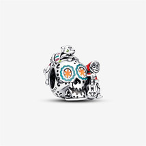S925 Sterling Silver Disney Pixar Coco Miguel Dante Skull Glow-in-the-da... - $13.99
