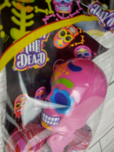 Day Of The Dead Halloween Pop Ups Lollipop Pink Sugar Skull dia de los muertos - £11.98 GBP