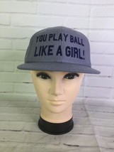 Sandlot Ham Porter You Play Ball Like A Girl Logo Strapback Hat Cap Adul... - £40.73 GBP