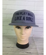 Sandlot Ham Porter You Play Ball Like A Girl Logo Strapback Hat Cap Adul... - £41.65 GBP