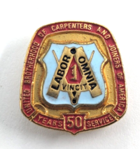 United Brotherhood of Carpenters And Joiners of America 50 Year Service Pin VTG - $9.99