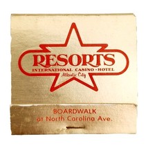Resorts International Casino Vintage Matchbook Atlantic City Unstruck E34m5 - $19.99