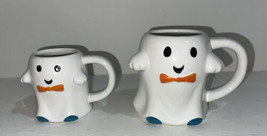 2 Target 3-D Ghost Cappuccino Coffee Cups Mugs 6oz &amp; 12oz New Hide and Eek 2022 - £22.01 GBP