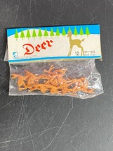 Vintage Fibre Craft Decorative Miniature Reindeer 12 pack 3140 New Hong ... - $19.79