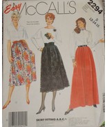 Vintage McCall&#39;s 2294 LONG LINED SKIRT for BORDER LACE &amp; EYELET Size 12-... - $12.34 CAD