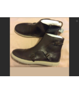 Frye Gates Triple Monk Men&#39;s buckled brown leather high tops sz. 9.5 - $177.26