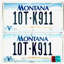 2006 United States Montana Carbon County Passenger License Plate 10T-K911 - £20.23 GBP
