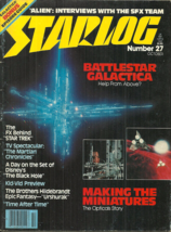 Starlog #27, October 1979 - Battlestar Galactica, Alien, Black Hole, Urshurak - £3.13 GBP