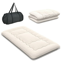 Queen/King/Twin/Full Futon Mattress Floor Sleeping Pad with Washable Cov... - £85.46 GBP