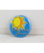 Vintage Tourist Pin - California Fever Sun Graphic - Celluloid Pin  - £11.72 GBP