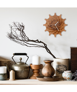 Unique stylish wall clock made of veneered plywood, a wall art - Cogwhee... - $162.75 CAD