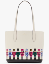 NWB Kate Spade Oh What Fun Nutcracker Ivory Leather Tote &amp; Pouch KI969 Gift Bag - £106.51 GBP