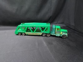 1982 TONKA Green KENWORTH Tractor Trailer Truck Car Hauler Pressed Steel... - $24.99