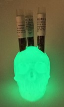 3x Mexican Habanero Jaguar 2g in a phosphorescent skull that glows in the dark. - £27.54 GBP