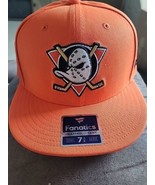 Anaheim Ducks Fanatics Fitted 7 1/2 Orange Hat New  - £25.73 GBP