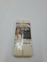 Wrights PC706 Double Fold Bias Tape Quilt Binding - Oyster 3 yd 7/8&quot; 22mm - 028 - £3.10 GBP