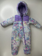 Snozu FLEECE LINED SUIT sz 18 Mo Baby Girls Hooded Bunting Outerwear Tie... - £17.87 GBP