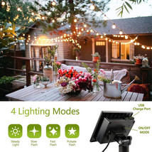 Kawaya Outdoor String Lights Solar Powered USB Charge, Waterproof Solar ... - £28.69 GBP