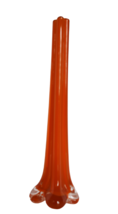 Vintage Orange Art Glass MCM Bud Vase - $29.99