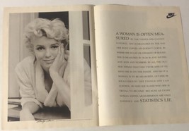 1991 Nike Shoes Marilyn Monroe Vintage Print Ad Advertisement   pa15 - $7.91