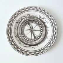 222 Fifth Nautical Compass Salad Plate Slice Of Life Replacement Hard To Find - $19.77