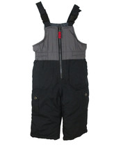 Carters Baby Snowsuit Snow Bib Pants Boys Size 12M Ski Black Gray - £10.27 GBP