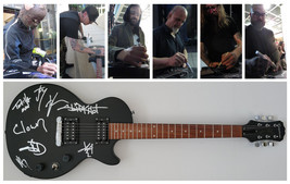 Slipknot metal band signed Les Paul guitar,Clown,Wilson,Root,Jay,Mick COA Proof - £1,946.89 GBP