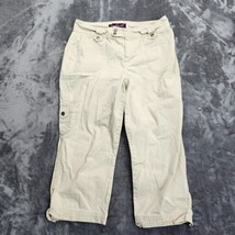 Gloria Vanderbilt khaki Capri  Cargo Pants Sz 10 Tan - $18.12