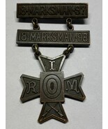 CIRCA 1897-1898, RHODE ISLAND MILITIA, MARKSMAN MEDAL, RIFLE, NAMED, VIN... - $145.00