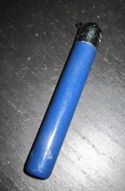 Vintage Novelty Tube Shaped Blue Tone Color Gas Butane Lighter - £4.00 GBP