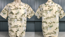 Winnie Fashion Made in Hawaii Hawaiian Tropical Large Cotton Button Reso... - £11.29 GBP