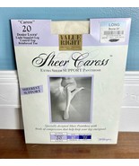 Worthington JC Penney Bone Long sheer Caress 20 pantihose nylons USA NOS - $9.99