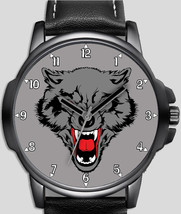 Howl Of Grey Wolf Novelty Art Unique Wrist Watch FAST UK - £42.46 GBP