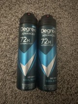 2-Pack Degree Men Advanced MotionSense Dry Spray Antiperspirant, Cool Ru... - £7.44 GBP