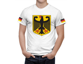 Germany T-shirt Proud Germany Flag Coat of Arms  Fan Sport T-Shirt Gift - £25.72 GBP
