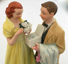 LARGE DANBURY MINT NORMAN ROCKWELL FIGURINE 1980 &quot;FIRST PROM&quot; 7&quot;x5&quot;x3.5&quot;... - £54.75 GBP