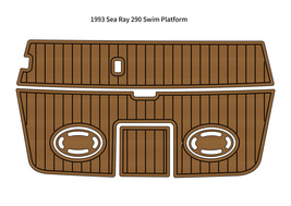 1993 Sea Ray 290 Swim Platform Pad Boat EVA Foam Faux Teak Deck Floor Mat - £274.18 GBP