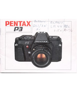 PENTAX P3 OPERATING MANUAL INSTRUCTIONS BOOK ENGLISH JAPAN 569899 1985 - $6.71 CAD
