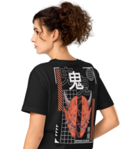 Unisex Organic Mid-Light T-Shirt – Japanese Mythology Back Print (Black) - $49.99