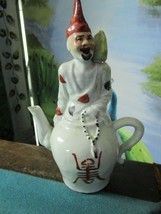 Antique Sake Pot Figural Priest Sitting On Top 7 1/2&quot; [79] - £150.78 GBP