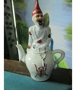 ANTIQUE SAKE POT FIGURAL PRIEST SITTING ON TOP 7 1/2&quot; [79] - $164.33