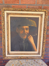 Framed Oil Panting Chinese Artist Smoking Pipe Sui Fung Lee Displayed Ho... - £100.31 GBP