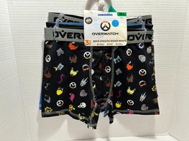 Underoos Overwatch Boys Boxer Briefs 3-Pair Underwear Athletic Size 10 New - £6.51 GBP