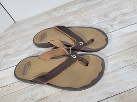 Olukai Rabbit Kekai Special Edition Men Brown Flip Flop Women Size 7/8 - $818.50 MXN